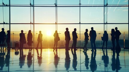 Meeting Office Concept for Corporate Communication with Business People