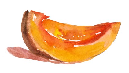 A bright watercolor illustration of a 