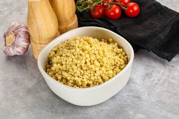 Organic wheat pasta - boiled ptitim