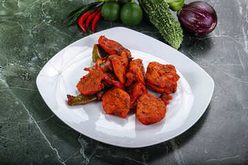 Indian cuisine - chicken tikka barbecue