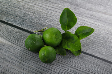 Fresh juicy ripe green lime