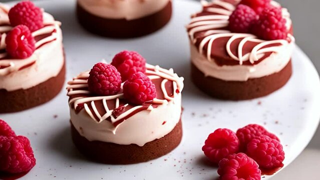 strawberry mouse cheese cake with cream on top
