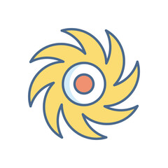 Black Hole vector icon