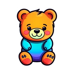 Obraz premium illustration art kawaii cartoon of bear
