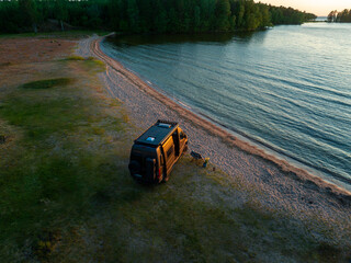Exploring the Nordic Majesty: Mercedes Sprinter Camper Van Journeying Through Sweden's Summer Splendor