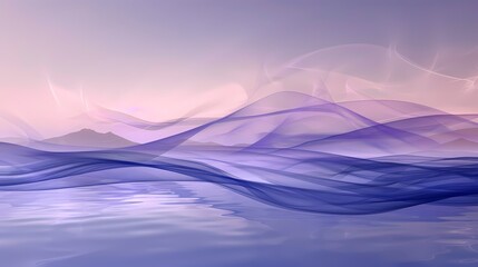 Naklejka premium Digital technology purple lake minimalist poster background