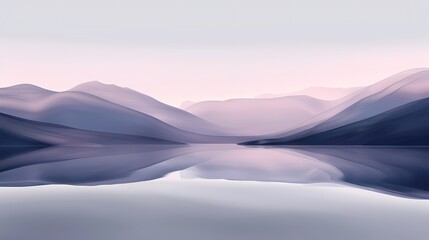 Digital technology purple lake minimalist poster background