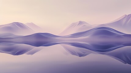 Digital technology purple lake minimalist poster background