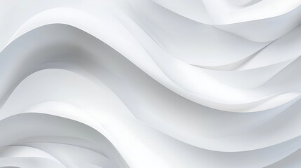 Fototapeta premium Abstract white wave background .