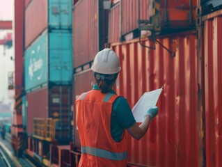 The Leading Lady of Global Logistics: A Female Foreman's Role in Container Loading Operations on Car