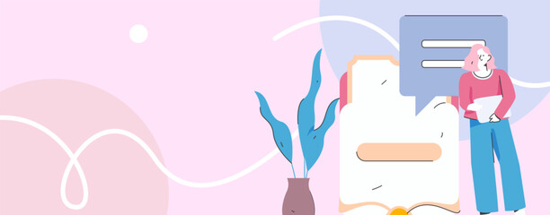 Holiday shopping people doing e-commerce online shopping flat vector concept operation hand drawn illustration
