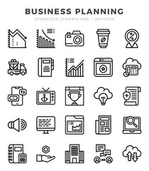 Business Planning icon pack for your website. mobile. presentation. and logo design.