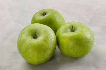 Sweet and juicy green apple