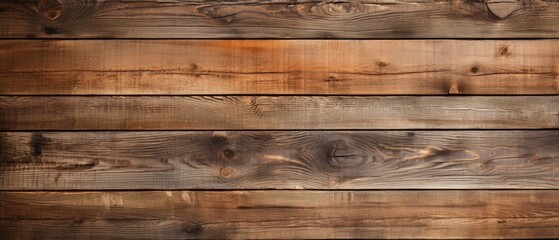Naklejka premium Rustic wooden planks with natural grain, perfect copy space