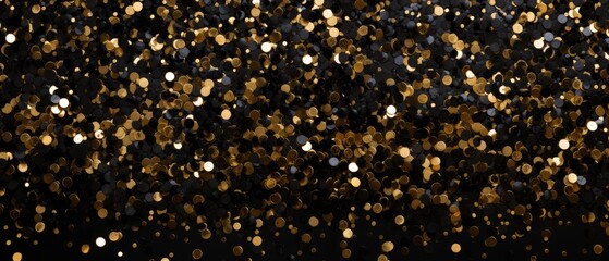 Black and gold glitter sparkle texture, seamless pattern, sophisticated and classy,