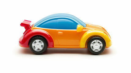 Small Toy Car With Blue Top