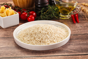 Indian cuisine - raw basmati rice