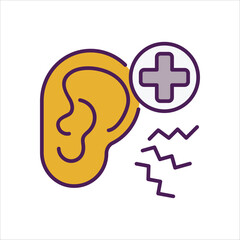 Hearing Exam vector icon