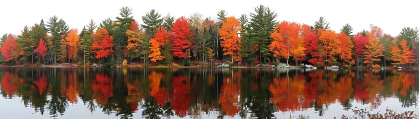 An expansive view capturing the beauty of the season
