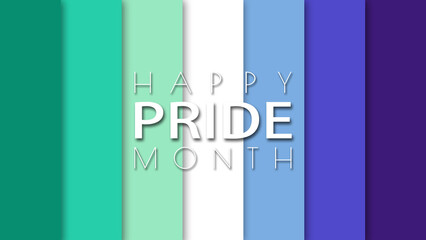 Happy Pride Month Gay Men's Pride Flag Wall Background