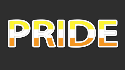 Happy Pride Month Maverique Pride Flag Word Background