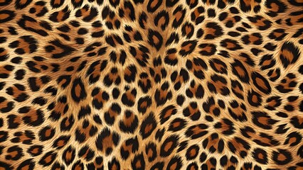 Exotic Leopard Skin Pattern Print Illustration for Bold and Stylish Fashion Statements, Animal Skin Pattern Texture Background