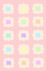 seamless pattern with clouds