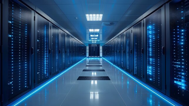 HighDensity Server Room Infrastructure Powering Modern Business Technology