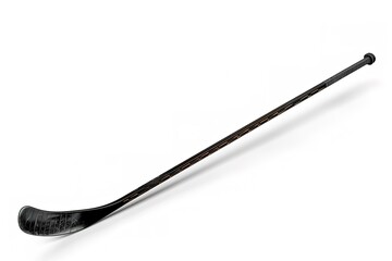 Naklejka premium wooden hockey stick on a white isolated background.