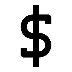 dollar sign line icon for ui website and application