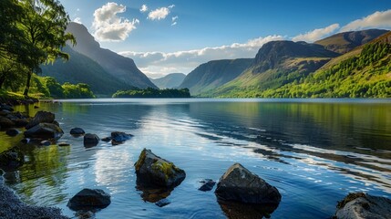 lake in the mountains