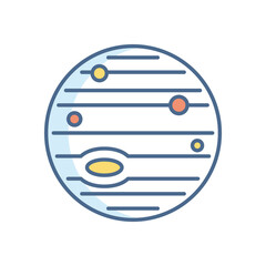 Jupiter vector icon © Talha D