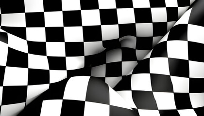 Fototapeta premium checkered flag waving in the wind, Checkered flag against serene landscape, flag, checkered, race, checker, finish, racing, black, competition, chess, pattern, checked, checkered flag, f1, car, winne 
