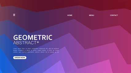 creative background abstract gradient geometric landing page design. Vector illustration. banner brochure business template  