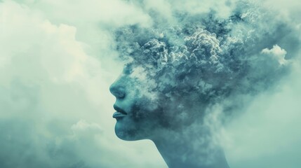 state of mind background concept. with copy space