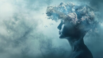 state of mind background concept. with copy space