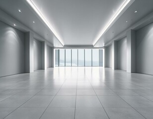 Fototapeta premium empty white room