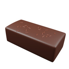 3d icon of chocolate cake