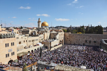 Fototapeta premium The Western Wall in Jerusalem temple