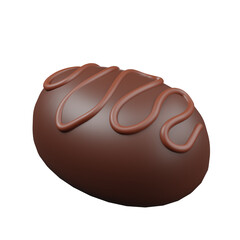 3d icon of chocolate bread