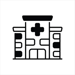 Hospital vector icon