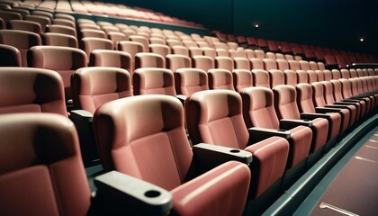 Obraz premium empty movie theater seats 