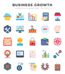 Business Growth Icon Bundle 25 Icons for Websites and Apps