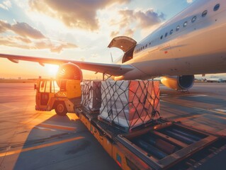 Efficient Loading: Air Cargo Logistics in Action at the Airport