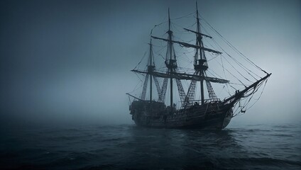 ship in the sea