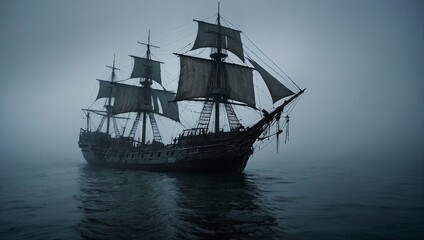 Fototapeta premium ship in the sea