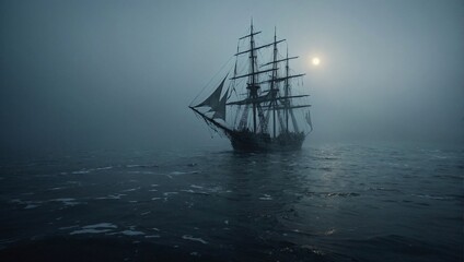 Obraz premium ship in the sea