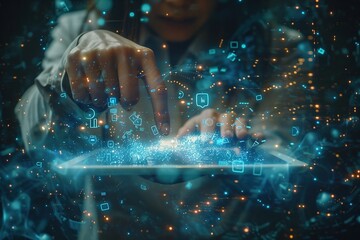 Finger operated tablet computer