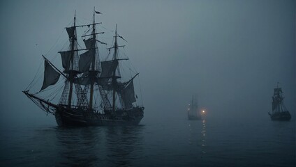 Obraz premium ship in the sea