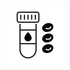Blood Tube vector icon
